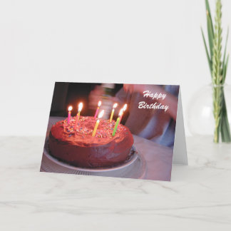 birthday candles card