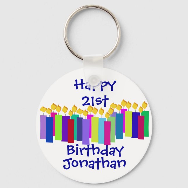 Birthday Candles Keychain (Front)