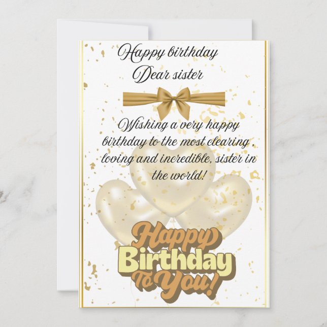 Birthday card  (Front)