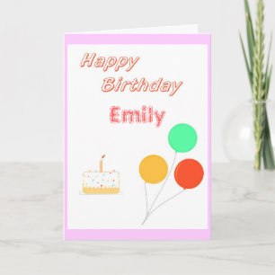 Birthday Card Add name (and age for child)