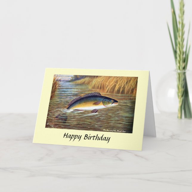 Birthday Card - Black Bass (Front)