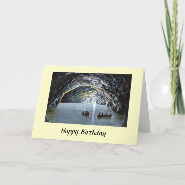 Birthday Card - Blue Grotto, Capri, Italy (Front)