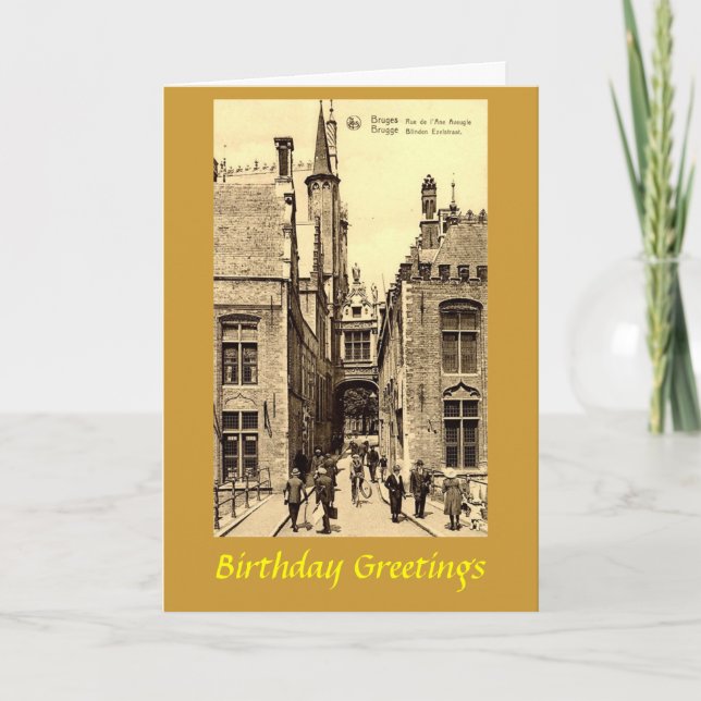 Birthday Card - Bruges, Belgium (Front)