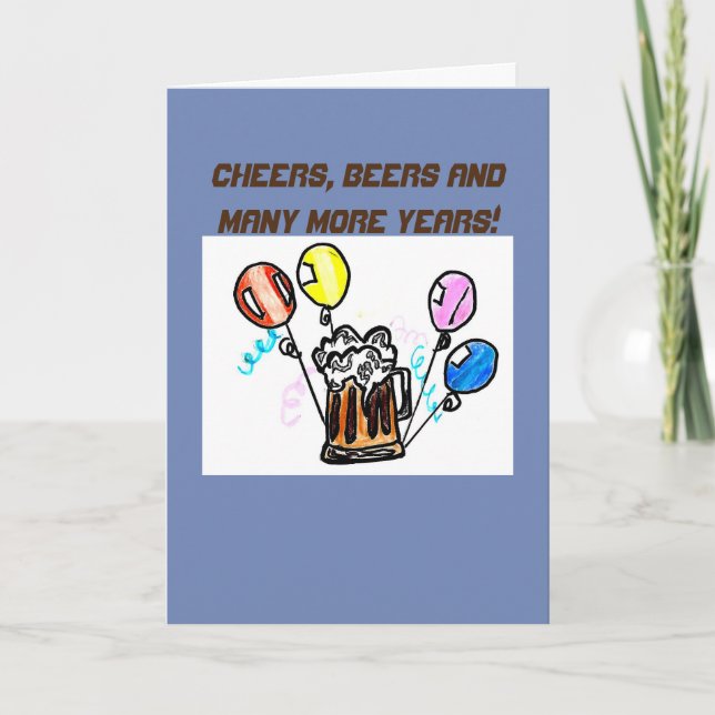 BIRTHDAY CARD - CHEERS BEERS (Front)