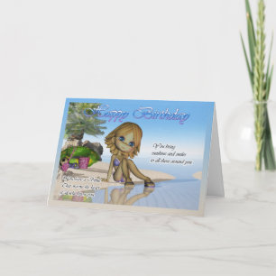 Birthday card Cutie Pie Collection beach life