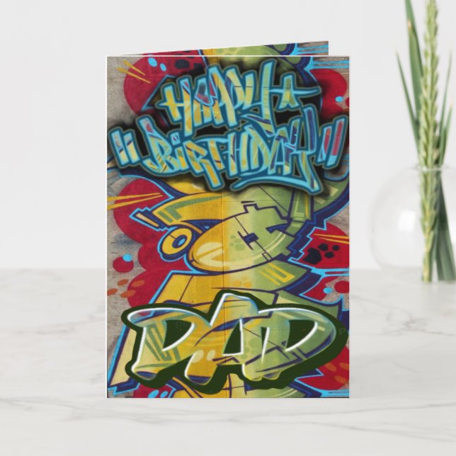 Birthday card dad  (Front)