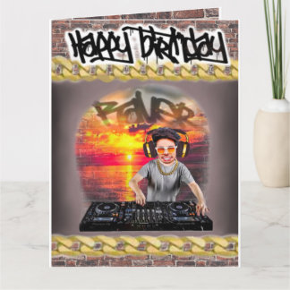 Birthday card DJ