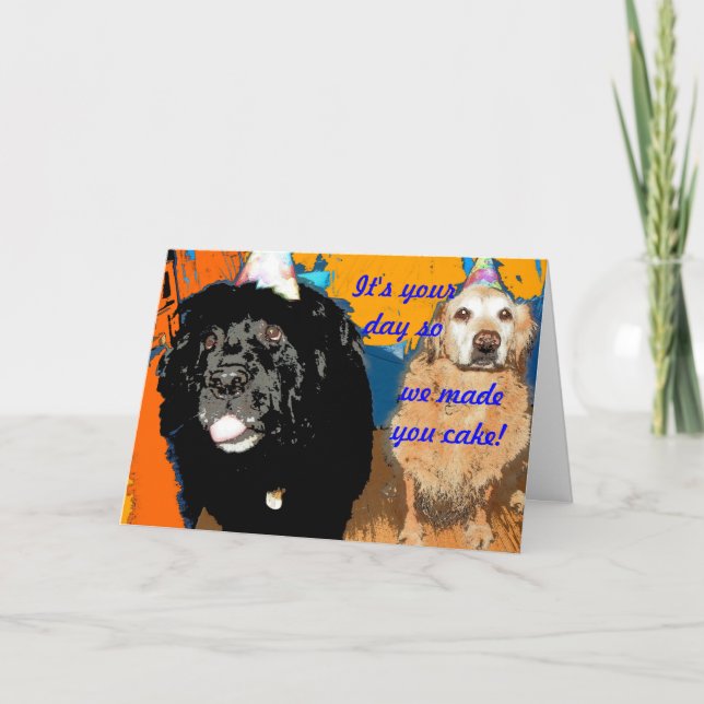 Birthday Card Dog Humor (Front)