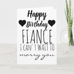 Birthday Card Fiancé   Happy Birthday Fiance