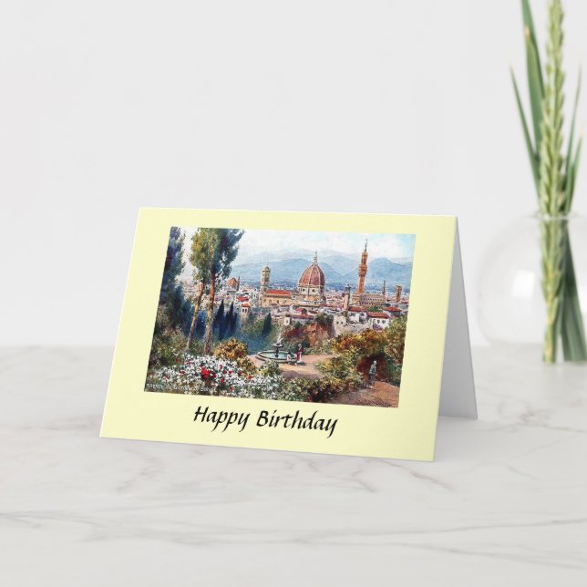 Birthday Card - Florence, Italy (Front)