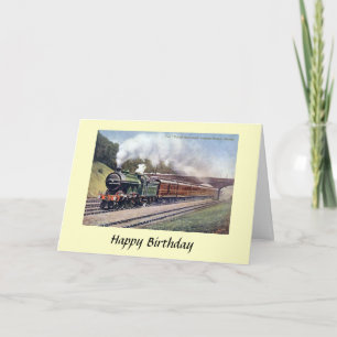 Birthday Card - Flying Scotsman