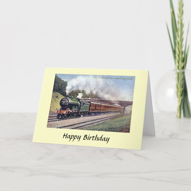 Birthday Card - Flying Scotsman (Front)