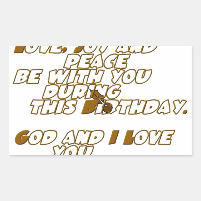 Birthday Card for a Christian Friend Sticker (Front)