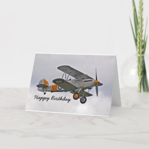Birthday Card for a Pilot with Airplane