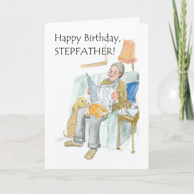Birthday Card for a Stepfather (Front)