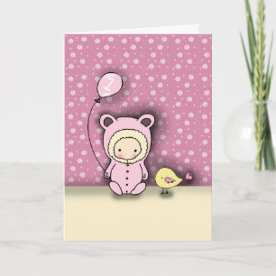 Birthday Card for Baby Girl Turning 1