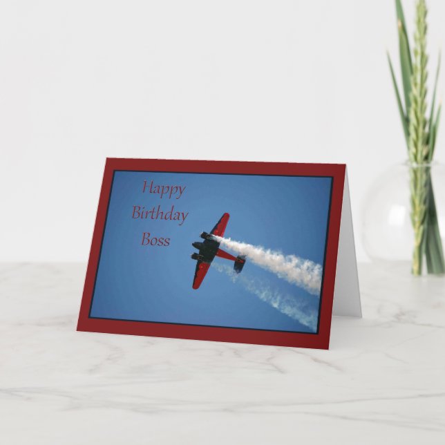 Birthday Card For Boss (Front)
