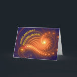 Birthday card for Brother-in-Law<br><div class="desc">Swirling lights shine out from this original art birthday card. See all ages and relationships in my store: http://www.zazzle.com/eggznbeenz</div>