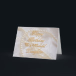 Birthday card for daughter with pearls<br><div class="desc">Beautiful white pearls lying on a lace background. A gorgeous birthday card for a daughter.You can customize to convey your own sentiments.</div>