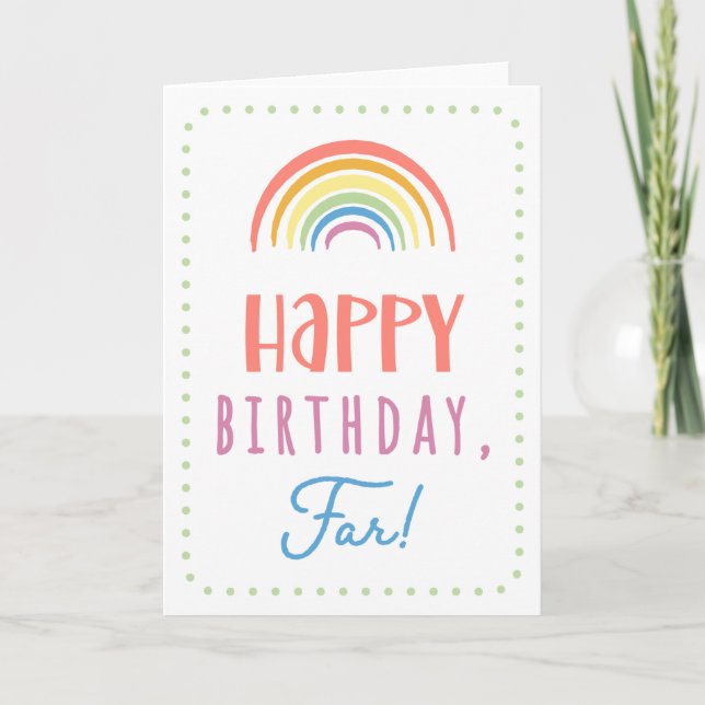 Birthday Card for Far (Front)