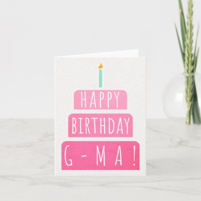 Birthday Card for G-Ma (Front)