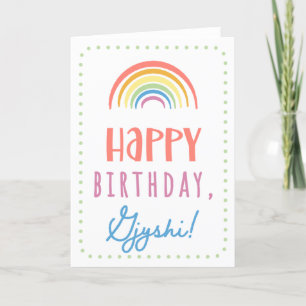 Birthday Card for Gjyshi