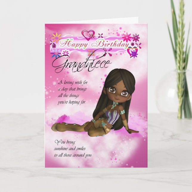 Birthday card for Grandniece, Moonies Cutie Pie co (Front)