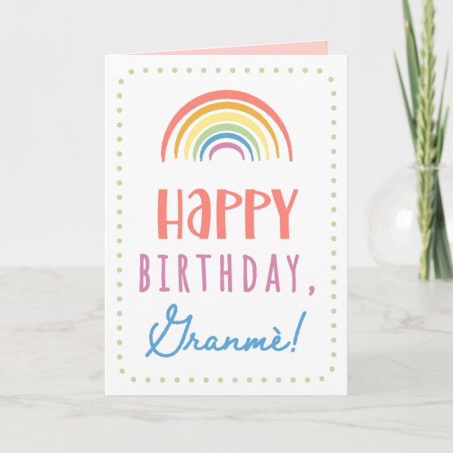 Birthday Card for Granmè (Front)