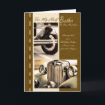 Birthday card for half brother, classy cars<br><div class="desc">Birthday card for half brother,  classy cars</div>