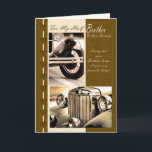 Birthday card for half brother, classy cars<br><div class="desc">Birthday card for half brother, classy cars</div>