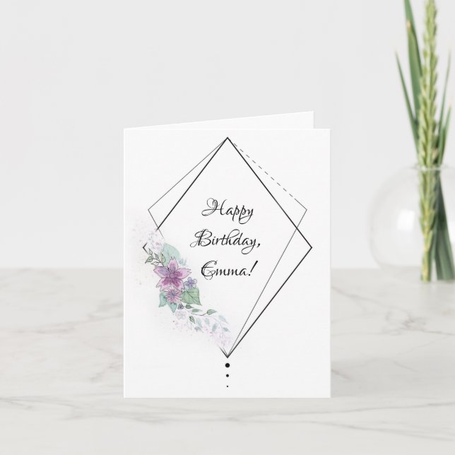 Birthday card for her (Front)