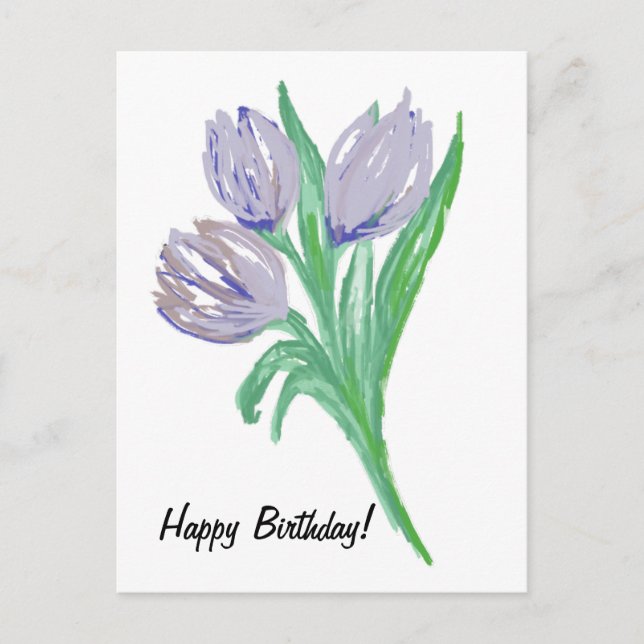 Birthday Card for Her 5" x 7" Folded Greeting Card (Front)