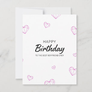 Birthday Card for Him Romantic Boyfriend