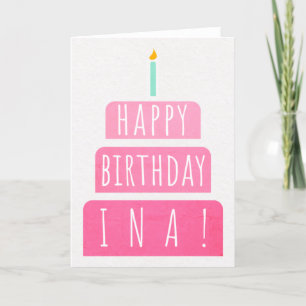 Birthday Card for Ina
