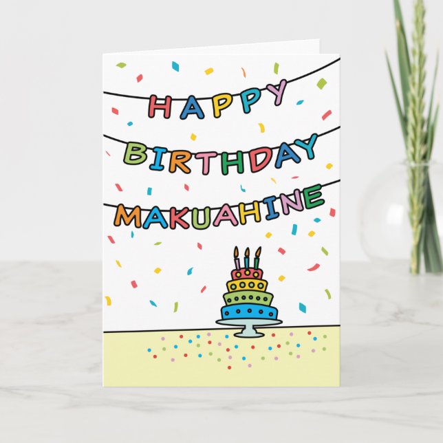 Birthday Card for Makuahine (Front)