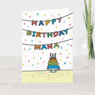 Birthday Card for Mana