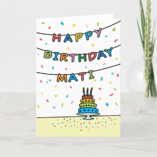 Birthday Card for Mati