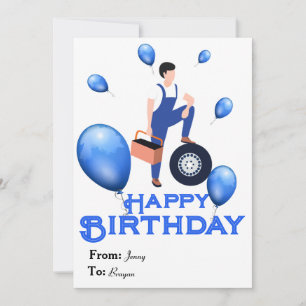 Birthday card for Mechanic