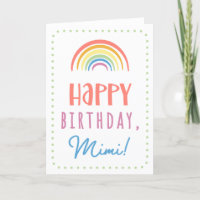 Birthday Card for Mimi