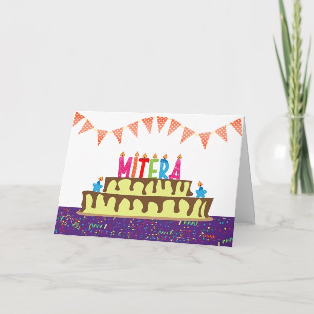 Birthday Card for Mitera (Front)
