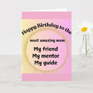 Birthday Card for Mom