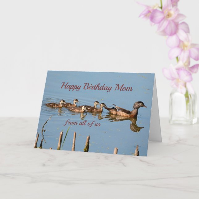 Birthday card for Mom from all of us (Orchid)