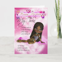 Birthday card for My Twin, Moonies Cutie Pie colle