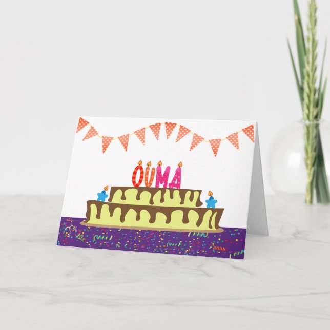 Birthday Card for Ouma (Front)