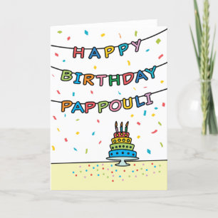 Birthday Card for Pappouli