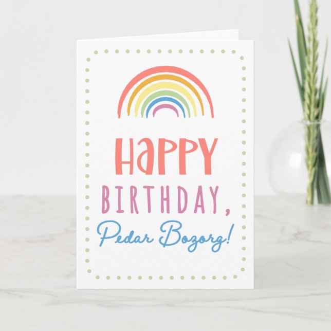 Birthday Card for Pedar Bozorg (Front)
