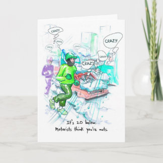 Birthday Card for Runner - Crazy Runners