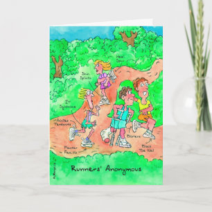 Birthday Card for Runner - Runners Anonymous