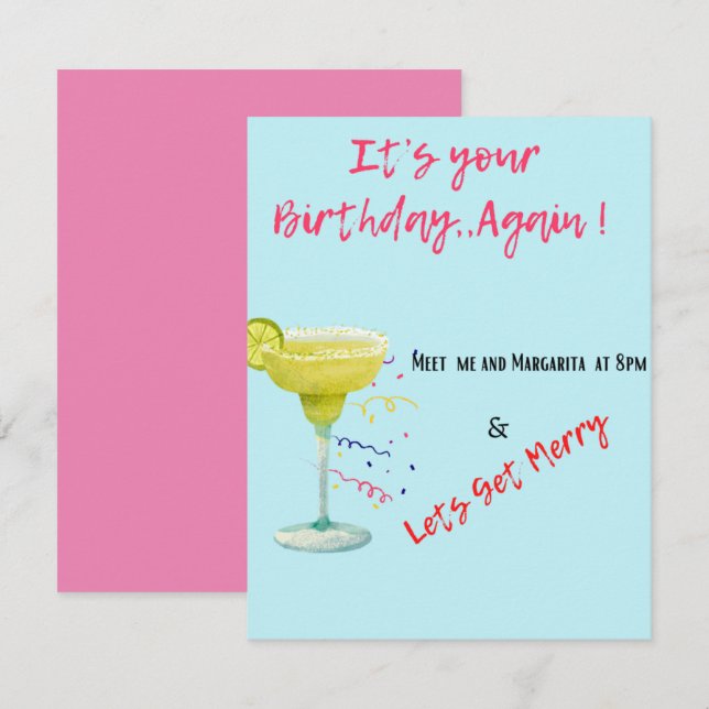 Birthday card for sassy lady, no numbers  (Front/Back)