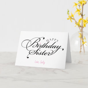 Birthday Card For Sister